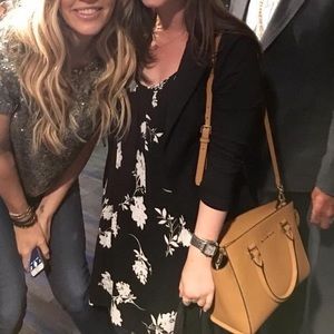 aqua floral cami dress